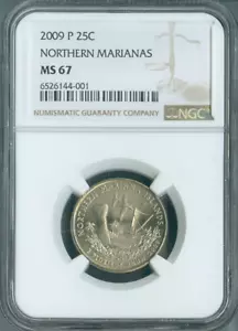 2009-P Northern Marianas Quarter NGC MS67 Business Auction - Picture 1 of 2