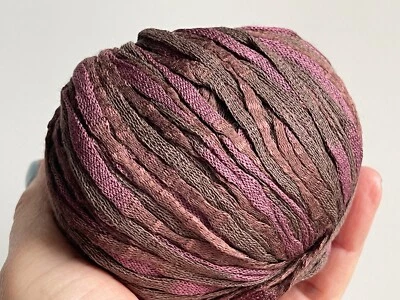 Trendsetter Infinity #24 Vino Marrón Seda Mezcla de Algodón Malla Red Tubo Hilo 50g 85y Foto 1 de 4