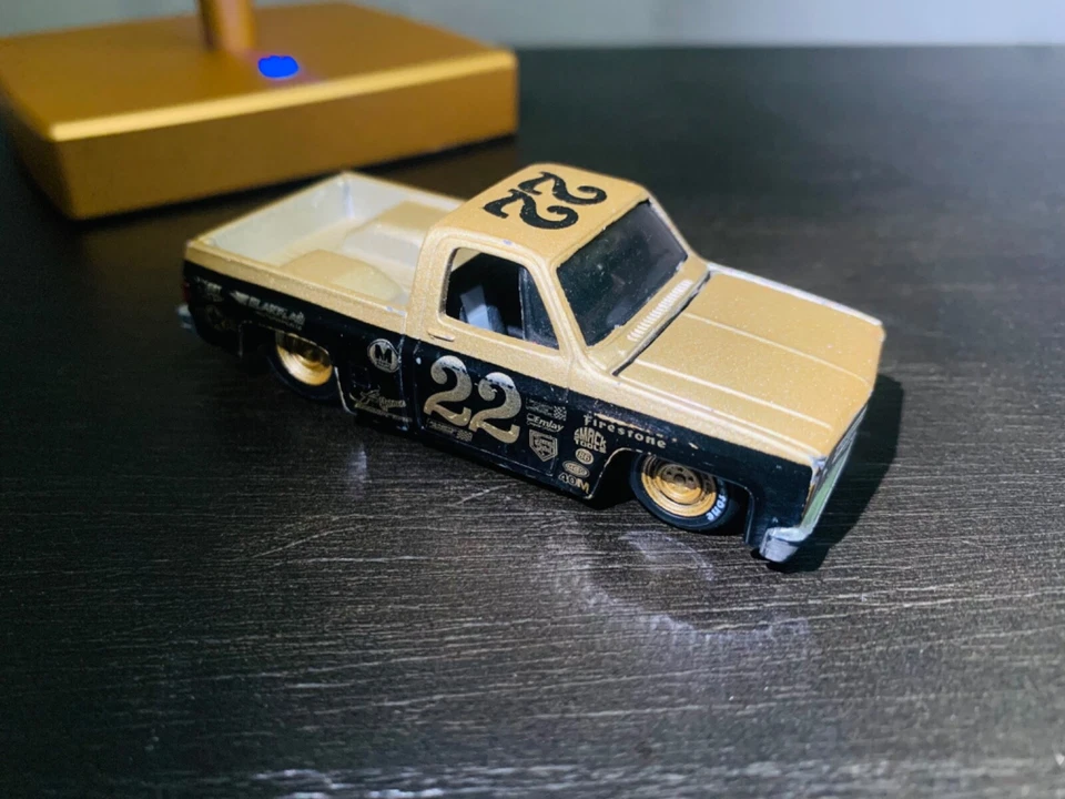 Rare car.  Maisto 1987 chevy 1500 #22 01223 Black & Gold. - Image 1 of 4