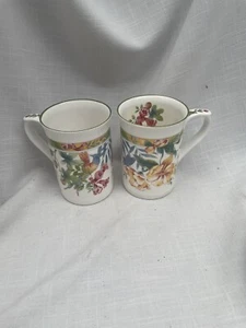 Vintage Kingsbury Mugs Floral Flower Pattern - Picture 1 of 10