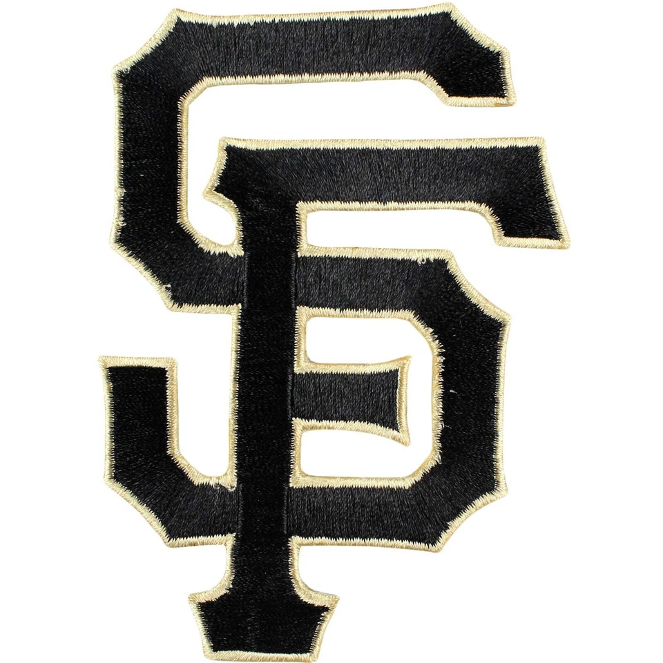 San Francisco Giants 'SF' Black Logo Alternate Sleeve Jersey Patch Emblem 2014 - Image 1 of 1