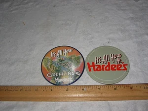 VTG 2 Hardees Gremlins  Promo Lenticular Flasher Flicker Pinback Nanco Gizmo 3" - Picture 1 of 2