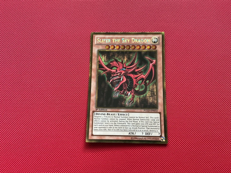 Slifer el Dragón del Cielo - Secreto Dorado Raro - PGLD-EN032 - 1ª Edición Casi Nuevo Foto 1 de 1
