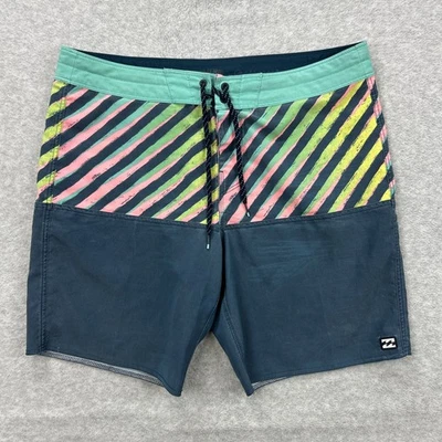 Billabong Board Shorts Hombres 34 Reciclador Fifty50 Pro Retro Y2K Playa Surf Tropical Foto 1 de 4