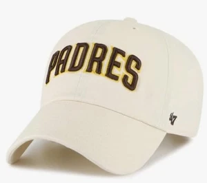 San Diego Padres ‘47 Brand MLB Light White Clean Up Adjustable Hat - Picture 1 of 2