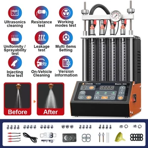 ANCEL ANJ400 Fuel Injector Cleaner Tester Accelerated Deceleration Leak Test US - Picture 1 of 16
