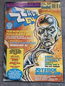 ZZAP! 64 MAGAZINE OCTOBER 1991 ISSUE 78 VINTAGE COMMODORE C64 GAMES MAGAZINE - Picture 1 of 15