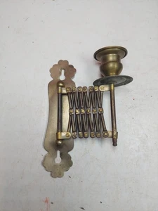 Vintage kleiner ausziehbarer Wandleuchter Kerzenhalter - Bild 1 von 5