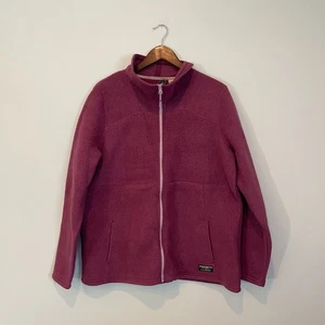 Chaqueta de mujer LL Bean Katahdin polar cremallera completa talla 1X Bram Berry - Imagen 1 de 5