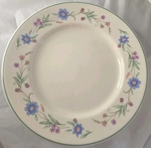 3 Oneida Ava Pattern Salad Dessert Plates Blue Purple Floral Design 7.75" Used - Picture 1 of 10