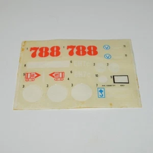 Gi Joe Cobra Hiss 1983 Sticker Sheet incomplete  - Picture 1 of 1