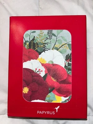 PAPYRUS HOLIDAY BOX OF 20 NOTE CARDS “WARMEST WISHES FOR A HAPPY HOLIDAY SEASON” - Image 1 of 2