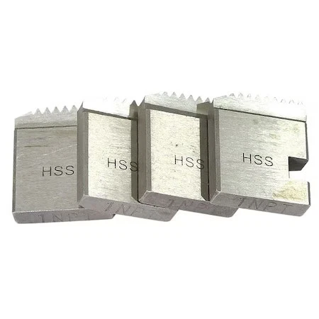 Juego de troqueles de rosca de tubo Westward 22Xp93, Npt, Hss, Rh, 2 pulgadas Foto 1 de 1