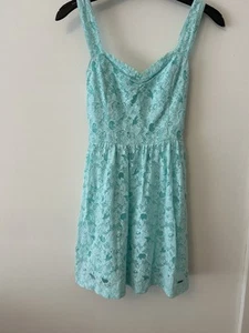 Hollister Light Blue Lace Dress Size XS - Picture 1 of 5