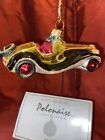 Kurt S Adler Polonaise Old Car Gold Roadster Christmas Ornament