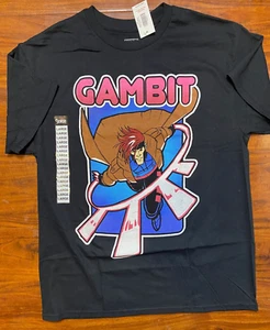 Marvel X-Men Gambit Large Graphic Black  T-Shirt-NWT - Picture 1 of 6