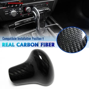 Borde de cubierta de pomo de palanca de cambio de engranaje de carbono real para Audi A4 B8 (B8.5) A5 A6 Q5 Q7 - Imagen 1 de 9