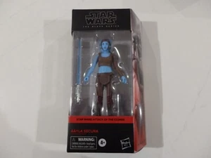 Star Wars: Attack of the Clones - Aayla Secura Black Series 6” Scale Figure - Picture 1 of 2