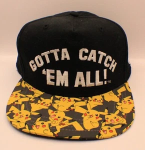POKEMON GOTTA CATCH EM ALL HAT Pikachu Pokémon Baseball Cap Hat Youth Size OSFM - Picture 1 of 4
