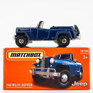 2024 Matchbox Power Grabs #10 1948 Willys Jeepster NORMANDY BLUE | FSB - Picture 1 of 1