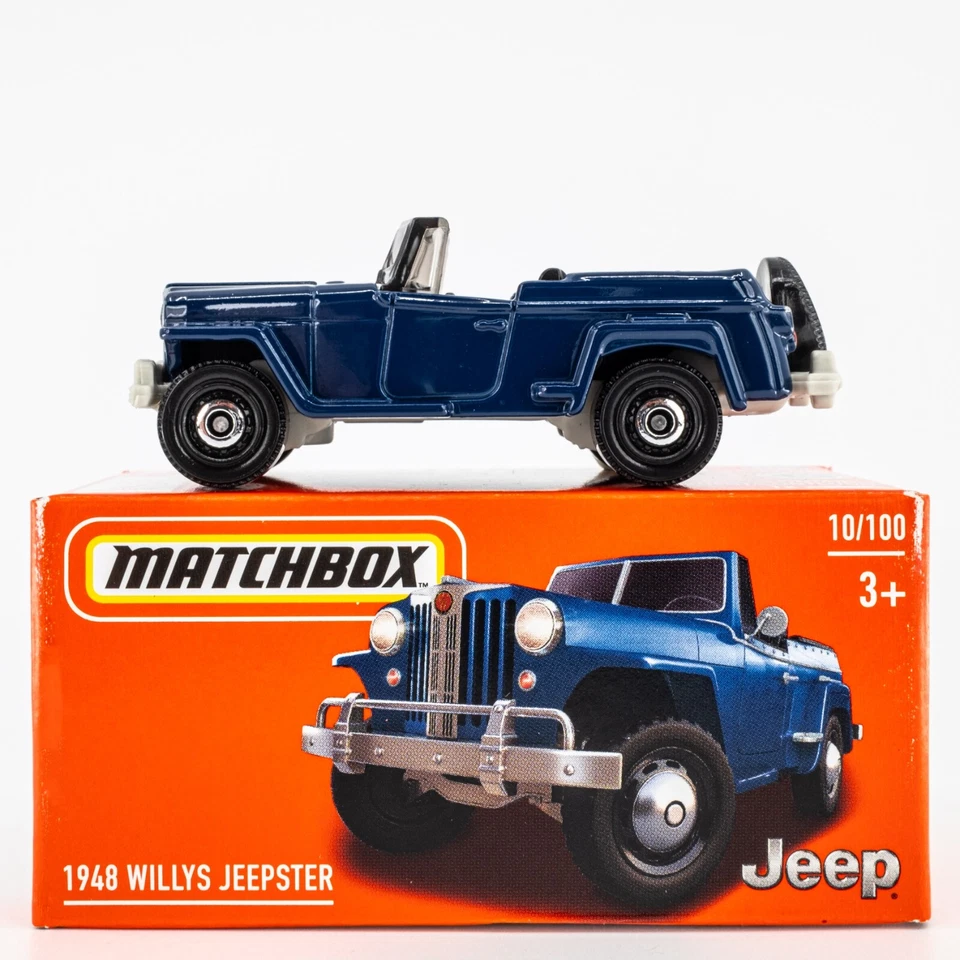2024 Matchbox Power Grabs #10 1948 Willys Jeepster NORMANDY BLUE | FSB - Image 1 of 1