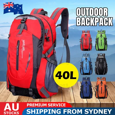 40L Hiking Camping Bag Large Waterproof Backpack Outdoor Travel Luggage Rucksack - image 1 of 4