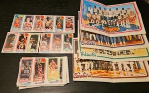 1980-81 NBA Topps Card Lot Of 32 + 4 Team Posters Inc. 2 Jabbars Near Mint - Bild 1 von 14