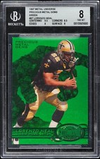 1997 1998 UNIVERSE PRECIOUS METAL GEM PMG #11/15 GREEN LORENZO NEAL BGS 8 "POP 1