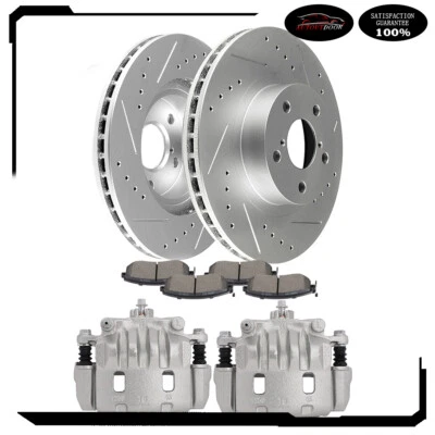 Pinzas de freno delanteras y rotores de freno pastillas de cerámica para Subaru Impreza 2011-2016 Foto 1 de 4