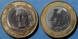 Brazil 2007 1 Real Bimetallic KM-652a aUNC #13 - US Sellers - Picture 1 of 1