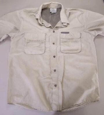 Camisa Ducks Unlimited Caza Pesca Caqui Manga Corta Con Botones Talla L Foto 1 de 4