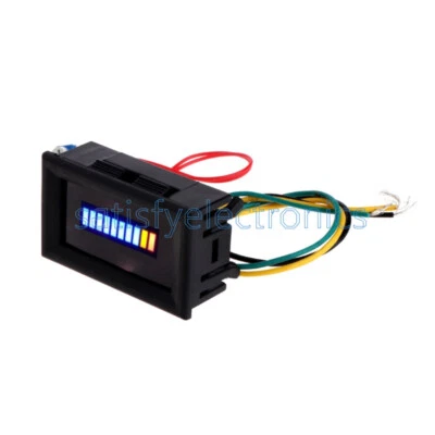 1PCS Fuel level Gauge Indicator 12V Universal Motorcycle Car Oil scale meter LED - Image 1 of 4