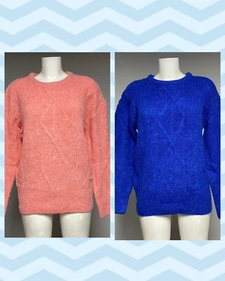 Acogedor Jersey Tejido Ex Boohoo 2 Colores Tallas 6/8 10/12 14/16 18/20 22/24 26/28 Foto 1 de 4