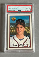 1989 Bowman Tiffany #267 Tom Glavine PSA 8 NM-MT Atlanta Braves Pop. 54