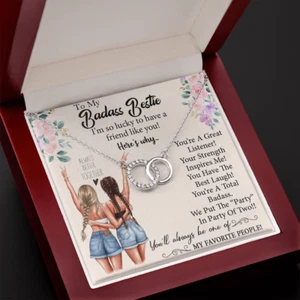 To My Badass Bestie, Necklace Gift, Badass Bestie Gift, Gift For Best Friend! - Picture 1 of 10