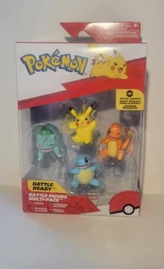 Pokemon Battle Figure Multi-Pack 4 Figures *SEALED* Pikachu Charmander Bulbasaur - Picture 1 of 5