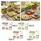Dinnerware Sets Plates Travel Camping Cutlery Set for Party Dinner Travel