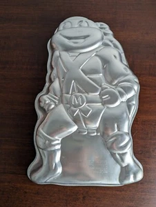 Vintage Wilton TMNT Cake Pan Michelangelo Mirage Studios 1989 Teenage Turtle - Picture 1 of 14