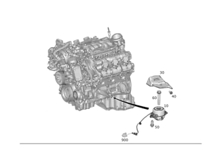 Genuine Mercedes-Benz Engine Mount 166-240-59-17 - Picture 1 of 1