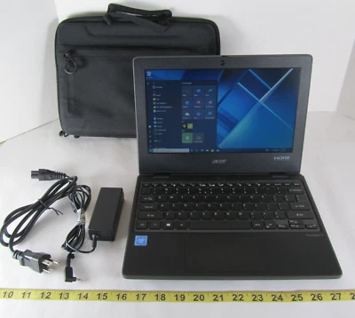 Acer TravelMate B3 B311-31 Student Laptop PC Computer with Charger & Case 64GB - Image 1 of 4