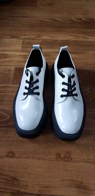 ZAPATOS PLATAFORMA TACÓN BAJO ZARA MUJER BLANCO US 8/EUR 38 3886/610/001 Foto 1 de 4