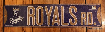 Placa de rua Kansas City Royals Road MLB Lic.Baseball imagem colorida completa - Imagem 1 de 4