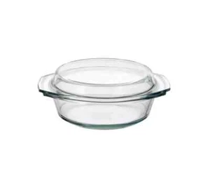 MIKROWELLENGESCHIRR GLAS mit Deckel +300° 1 Liter - Bild 1 von 1