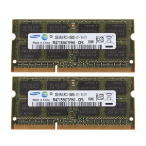 4GB Samsung 2x 2GB 2RX8 DDR3 1066MHz PC3-8500S 1.8V SO-DIMM Laptop RAM Memory @# - Picture 1 of 7