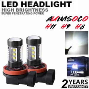 2pcs LED niebla / bombillas de conducción H8&H11 luz antiniebla blanco 6000K - Picture 1 of 8