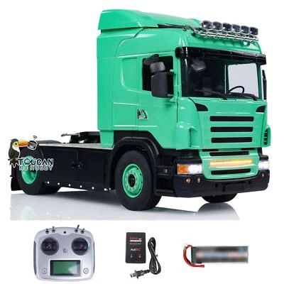 LESU Metal Chassis 1/14 RC Tractor Truck 4X4 RTR Wireless Controlled Cars Model - Image 1 of 4