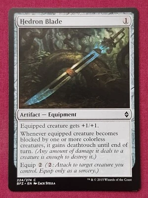 Magic The Gathering BATTLE FOR ZENDIKAR HEDRON BLADE artifact card MTG - Image 1 of 2