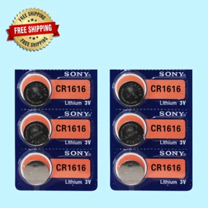 Sony CR1616 Lithium 3V Watch Battery (Exp 10/2031 ) 6Pc - Picture 1 of 2