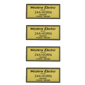 WESTERN ELECTRIC 24A BOCINA Logo Insignia PEGATINA CALCOMANÍA IMPERMEABLE PVC 51mmX23mm - Imagen 1 de 8