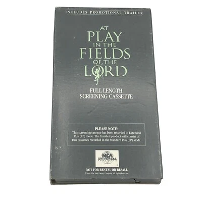 At Play in the Fields of the Lord VHS Demo Screening Cassette Berenger Lithgow - Image 1 of 4